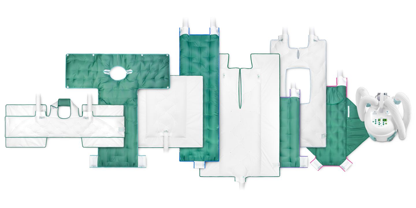 Gamme complète de produits MOECK WARMING SYSTEM - Solutions de réchauffement patient réutilisables